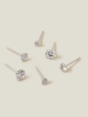 Accessorize Crystal Studs Earrings 3 Pack - Slika 1 iz 2