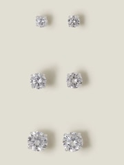 Accessorize Crystal Studs Earrings 3 Pack - Slika 2 iz 2