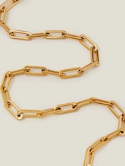 Accessorize Gold Tone Stainless Steel Chunky Chain Necklace - Image 3 of 3