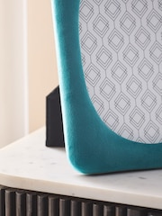 Teal Blue Velvet Photo Frame - Image 3 of 5
