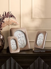 Beige Velvet Photo Frame - Image 1 of 5