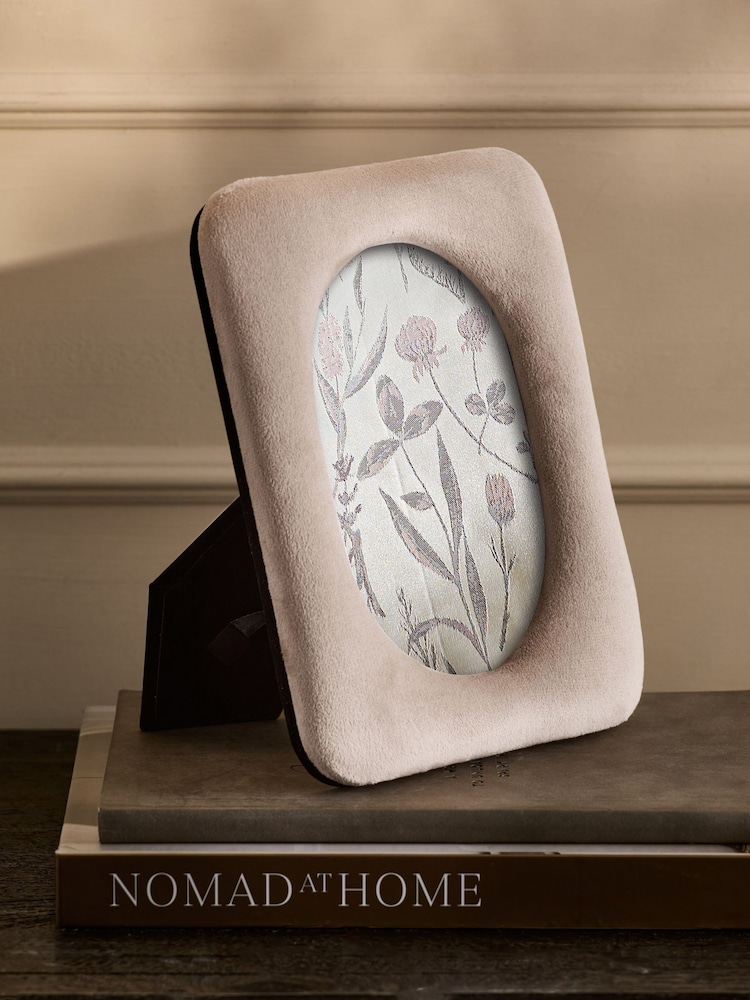 Beige Velvet Photo Frame - Image 2 of 5