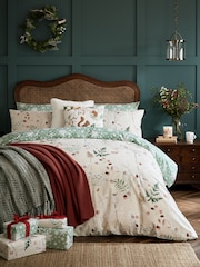 Laura Ashley Natural 100% Cotton Frost And Ice Duvet Cover and Pillowcase Set - Image 1 of 9