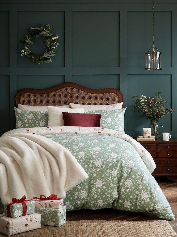 Laura Ashley 100% Cotton Frost And Ice Duvet Cover and Pillowcase Set - Изображение 2 из 9 Laura Ashley 100% Cotton Frost And Ice Duvet Cover and Pillowcase Set - Изображение 2 из 9