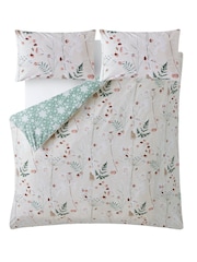 Laura Ashley Natural 100% Cotton Frost And Ice Duvet Cover and Pillowcase Set - Image 6 of 9