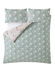 Laura Ashley Natural 100% Cotton Frost And Ice Duvet Cover and Pillowcase Set - Image 7 of 9