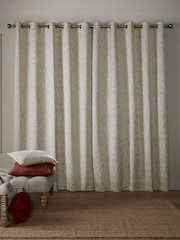 Laura Ashley Natural Coulderton Eyelet Curtains - Image 2 of 3