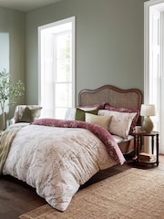 Laura Ashley Plum Purple Pussy Willow 100% Cotton Duvet Cover and Pillowcase Set - Image 2 of 9