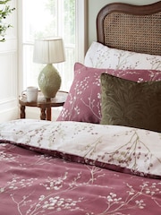 Laura Ashley Plum Purple Pussy Willow 100% Cotton Duvet Cover and Pillowcase Set - Image 3 of 9