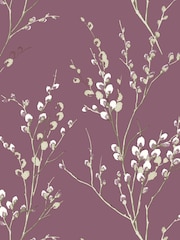 Laura Ashley Plum Purple Pussy Willow 100% Cotton Duvet Cover and Pillowcase Set - Image 9 of 9