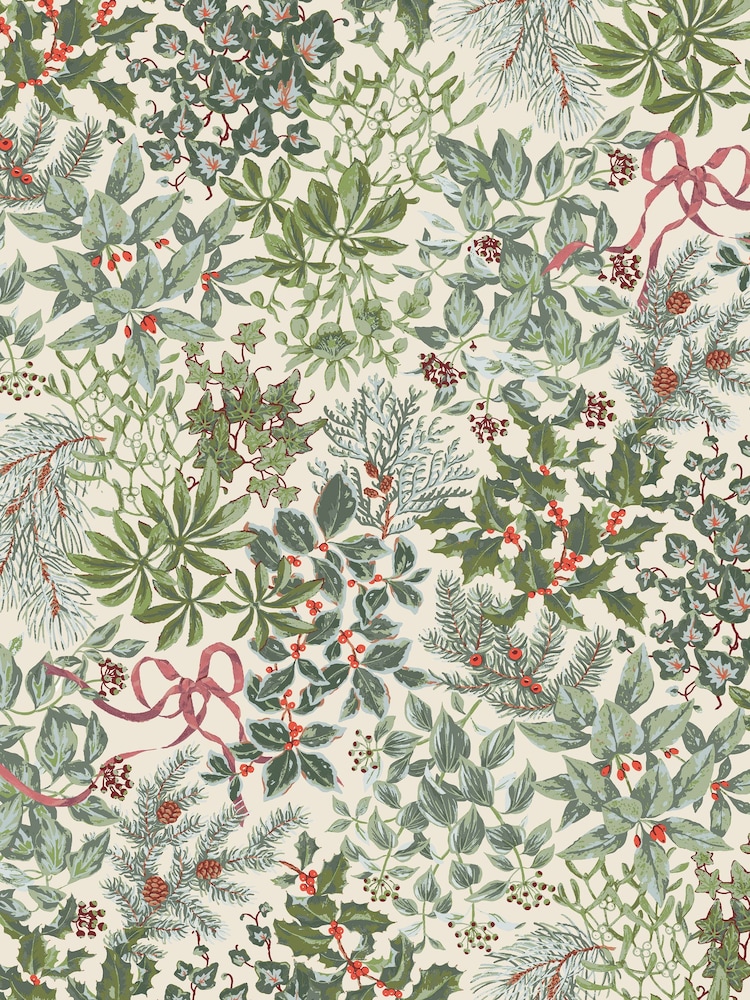 Постельный комплект из 100% хлопка с рождественскими ягодами Laura Ashley Crossdale - Изображение 10 из 10