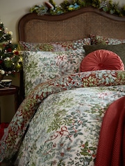 Постельный комплект из 100% хлопка с рождественскими ягодами Laura Ashley Crossdale - Изображение 3 из 10