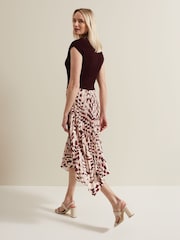 Phase Eight Maya Woven Hem Geo Black Dress - Image 3 of 7