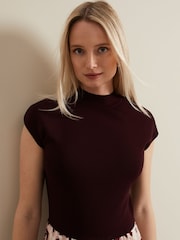 Phase Eight Maya Woven Hem Geo Black Dress - Image 5 of 7