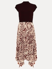 Phase Eight Maya Woven Hem Geo Black Dress - Image 7 of 7