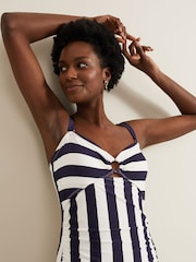 Phase Eight Blue Stripe Swimsuit - Image 4 of 7