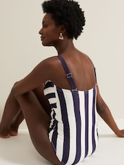 Phase Eight Blue Stripe Swimsuit - Image 5 of 7