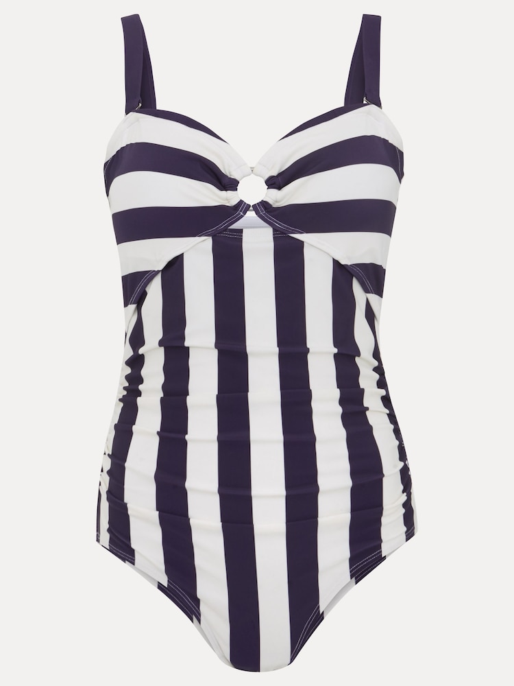 Phase Eight Blue Stripe Swimsuit - Image 7 of 7