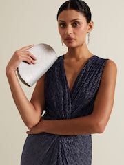 Phase Eight Metallic Embellished Semi Circle Bag - Image 6 of 8