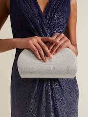 Phase Eight Metallic Embellished Semi Circle Bag - Image 8 of 8