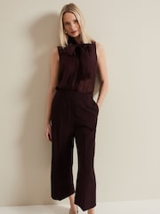 Phase Eight Red Clean Crepe Aubrielle Culottes - Image 5 of 7