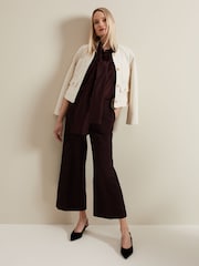 Phase Eight Red Clean Crepe Aubrielle Culottes - Image 6 of 7