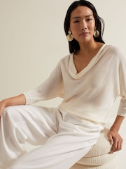 Phase Eight Cream Malti Metallic Knit - Image 3 of 6