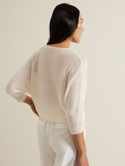Phase Eight Cream Malti Metallic Knit - Image 4 of 6