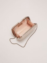 Phase Eight Metallic Pearl Embellished Box Clutch - Image 4 of 7