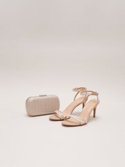 Phase Eight Metallic Pearl Embellished Box Clutch - Image 5 of 7