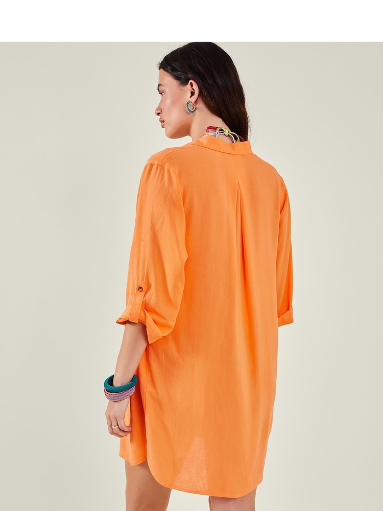 Accessorize Orange Beach Shirt - Image 2 of 4