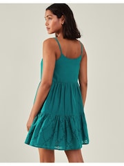 Accessorize Tiered Broderie Beach 100% Cotton Dress - صورة 3 من 4