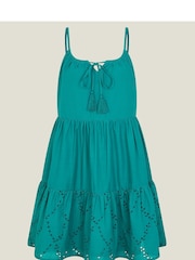 Accessorize Tiered Broderie Beach 100% Cotton Dress - صورة 4 من 4