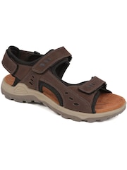 Pavers Brown Pavers Full Adjustable Touch Fasten Brown Sandals - Image 2 of 5