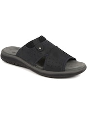 Pavers Blue Pavers Leather Mule Brown Sandals - Image 2 of 5