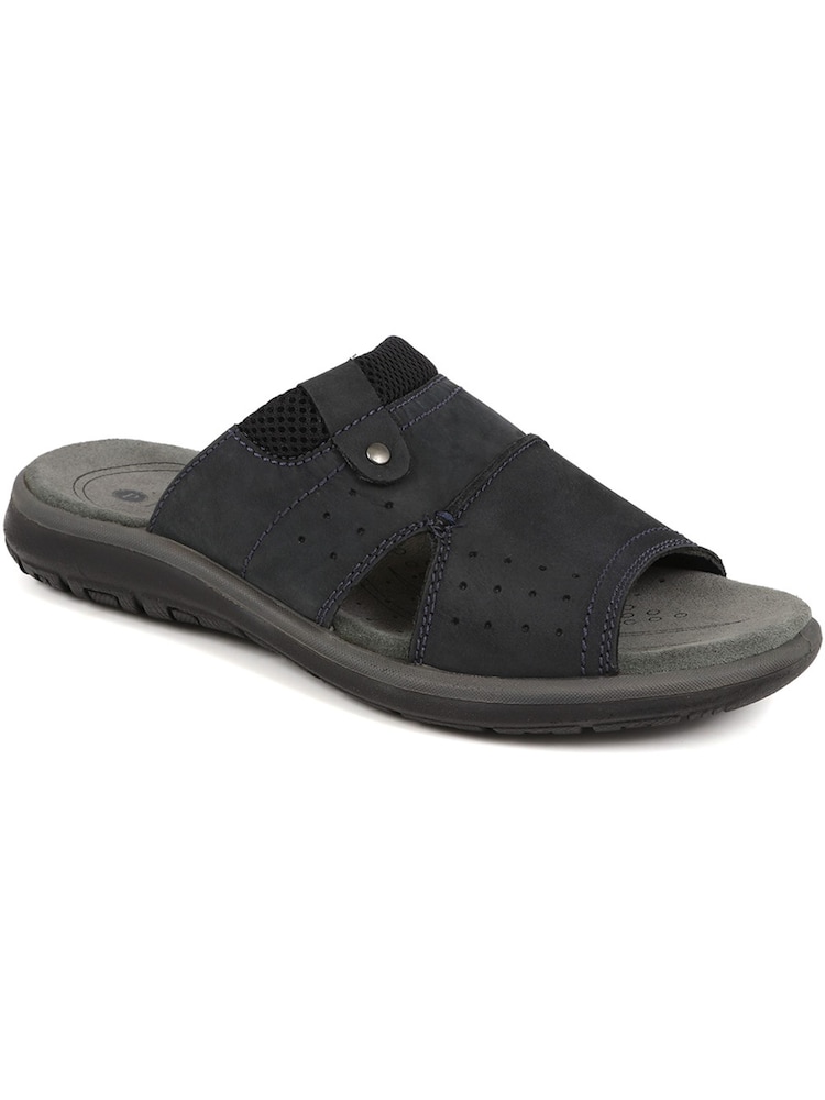 Pavers Blue Pavers Leather Mule Brown Sandals - Image 2 of 5