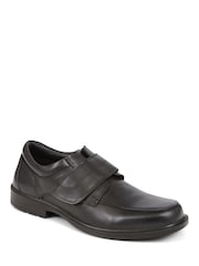Pavers Leather Touch Fasten Black Shoes - Image 1 of 5