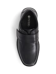 Pavers Leather Touch Fasten Black Shoes - Image 4 of 5