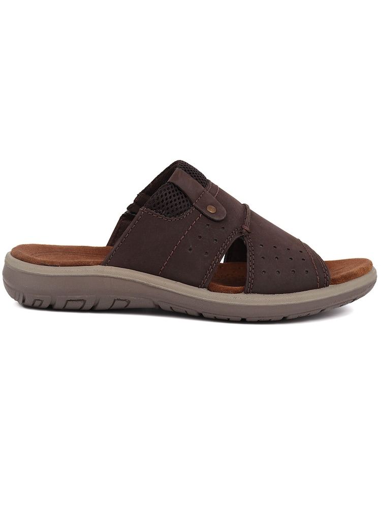 Pavers Brown Pavers Leather Mule Brown Sandals - Image 1 of 5