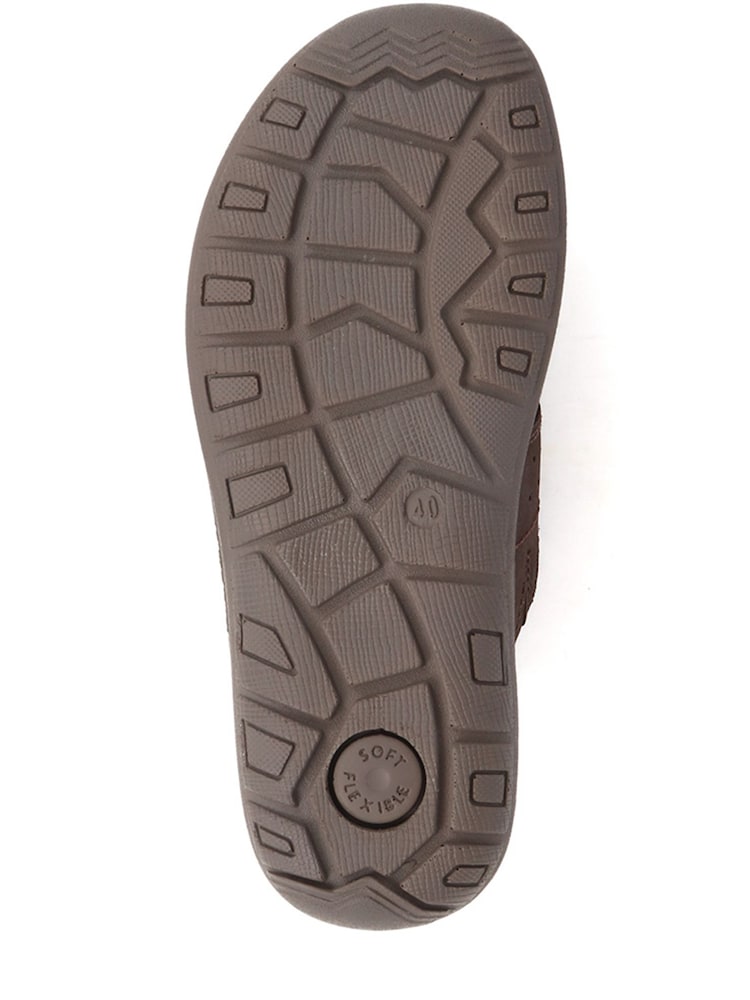Pavers Brown Pavers Leather Mule Brown Sandals - Image 5 of 5