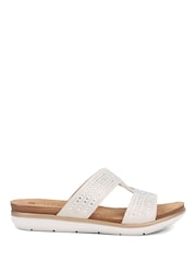 Pavers White Pavers Slip On Mule Black Sandals - Image 1 of 5