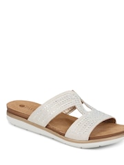 Pavers White Pavers Slip On Mule Black Sandals - Image 2 of 5