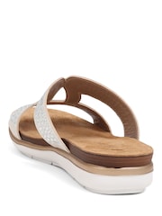 Pavers White Pavers Slip On Mule Black Sandals - Image 3 of 5
