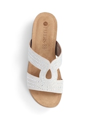 Pavers White Pavers Slip On Mule Black Sandals - Image 4 of 5