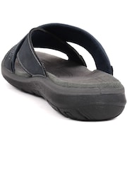Синий - Pavers Slip On Leather Mule Brown Sandals - Изображение 3 из 5