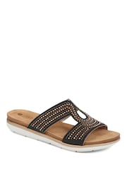 Pavers Black Pavers Slip On Mule Black Sandals - Image 1 of 5