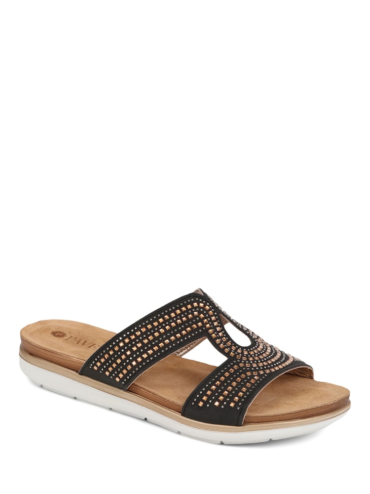 Pavers Black Pavers Slip On Mule Black Sandals - Image 1 of 5