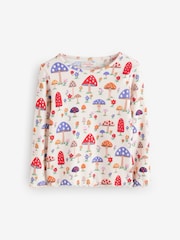 Cath Kidston Navy Floral Long Sleeve Ribbed T-Shirts 3 Pack (3mths-7yrs) - Image 6 of 10