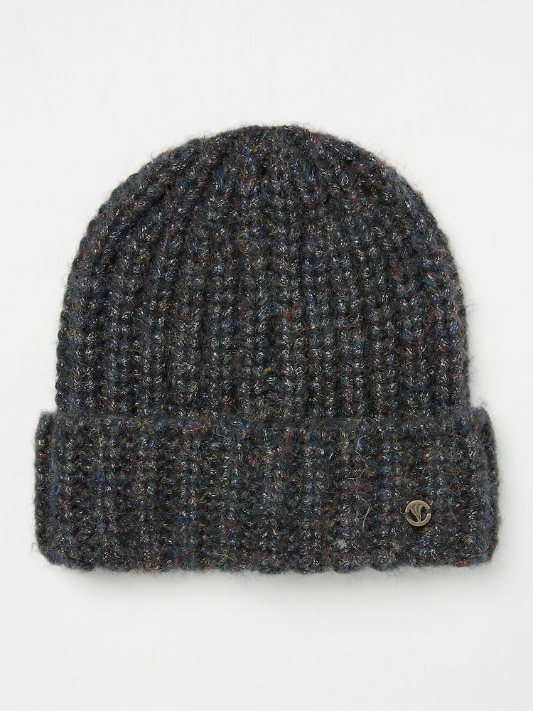 FatFace Black Sparkle Beanie - Image 1 of 3 FatFace Black Sparkle Beanie - Image 1 of 3