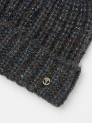 FatFace Black Sparkle Beanie - Image 2 of 3